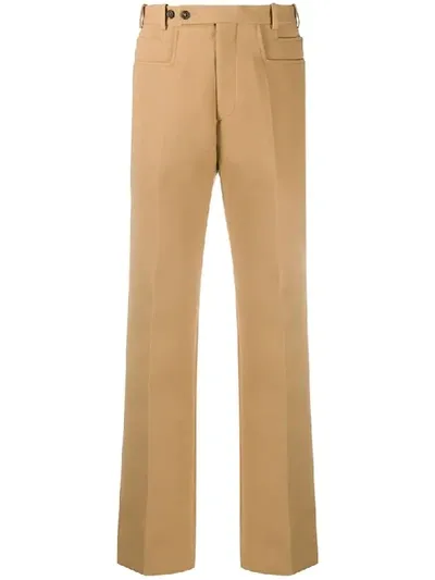 Maison Margiela Tailored Straight-leg Trousers In Neutrals