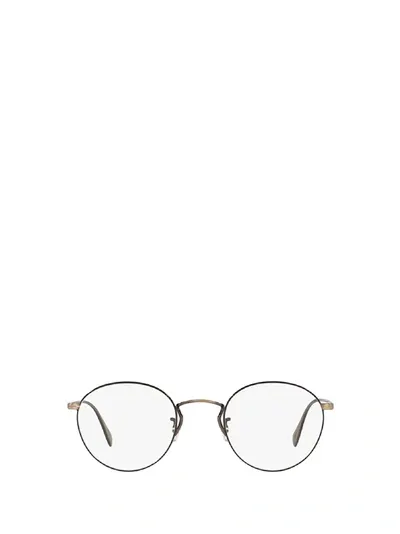 Oliver Peoples Ov1186 New Antique Gold / Black Glasses In 5296