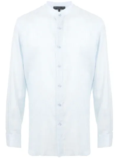 Shanghai Tang Classic Collar Tailored Shirt In Blue