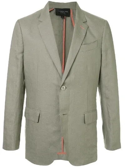 Shanghai Tang Western Suit Jacket In Green