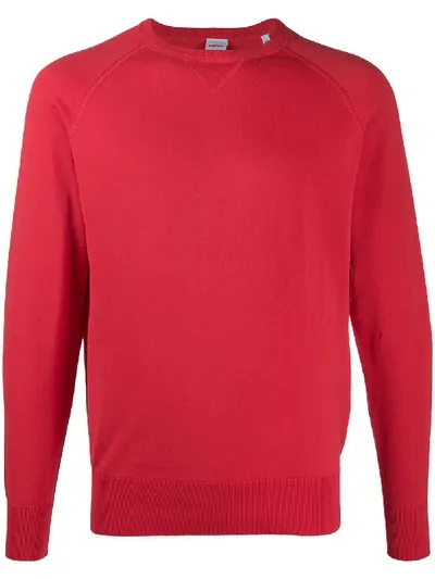 Aspesi Raglan Sleeved Sweater In Red