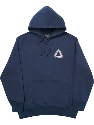 Palace Tri-pumping Hoodie In Blue