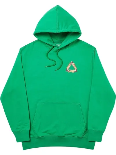 Palace Tri-pumping Hoodie In Green