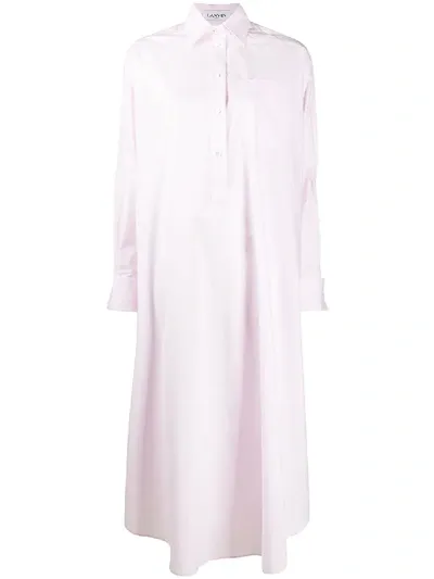 Lanvin Hemdkleid Im Oversized-look In Pink