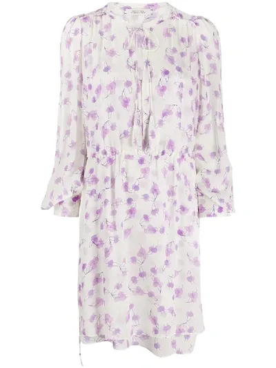 Dorothee Schumacher Floral Print Wrap Dress In White