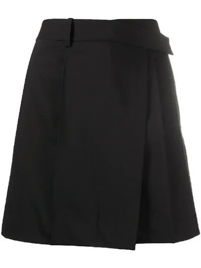 Helmut Lang Asymmetrischer Rock In Black