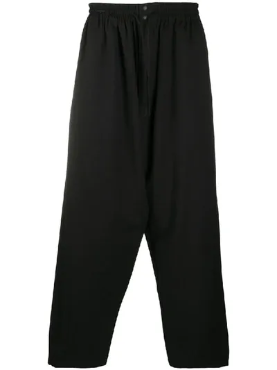 Y-3 Drawstring Zoot Trousers In Black