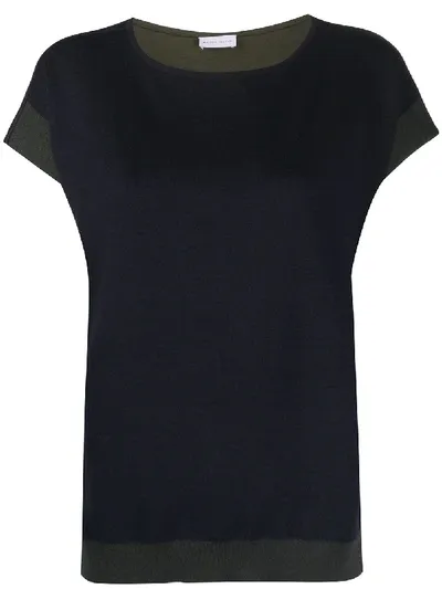 Maison Ullens Panelled T-shirt In Blue