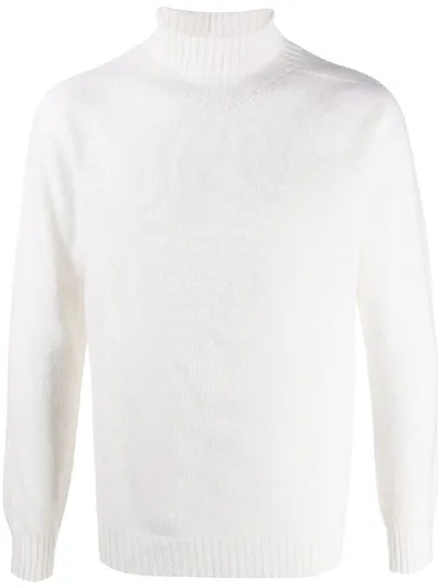 Altea Roll Neck Jumper In White