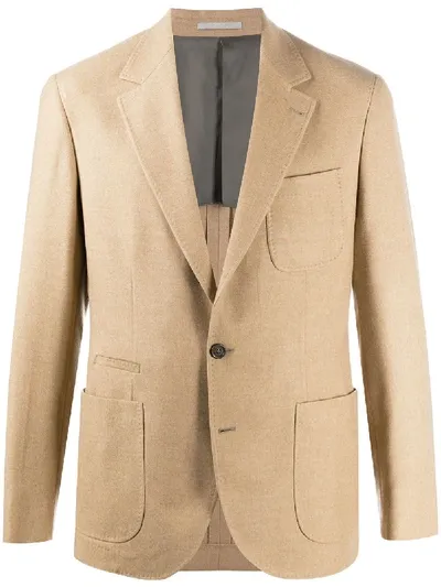 Brunello Cucinelli Single-breasted Blazer In Neutrals