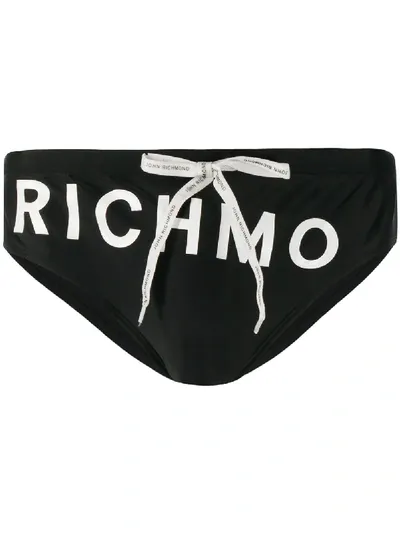 John Richmond Riccobono Swimming Trunks In Black