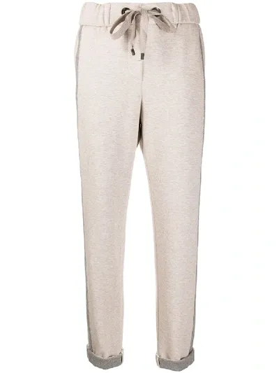 Peserico Drawstring Lounge Trousers In Neutrals