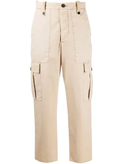 Zadig & Voltaire Pilote Bord Straight-leg Cargo Trousers In Neutrals