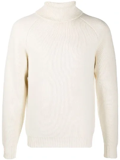 Casablanca Roll-neck Sweater In White