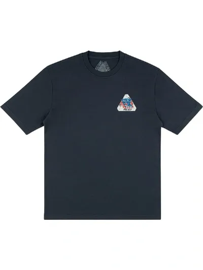 Palace Ripped T-shirt In Blue