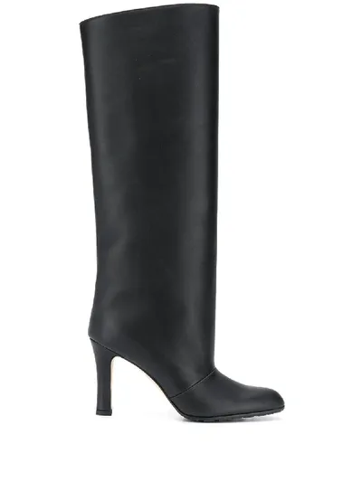 Manolo Blahnik 90mm Knee Length Boots In Black