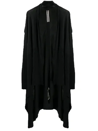 Rick Owens Forever Long Cardigan In Black