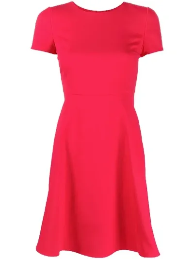 Emporio Armani Mini Skater Dress In Pink