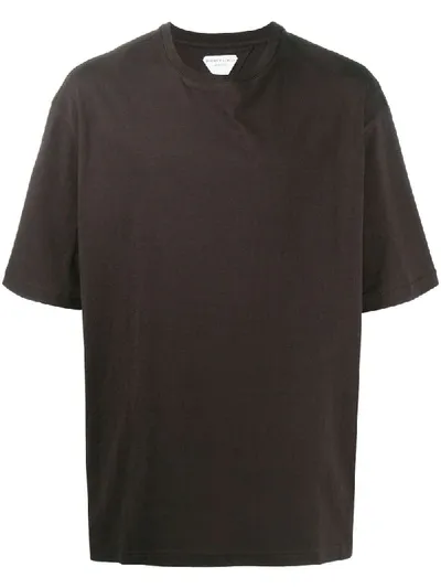 Bottega Veneta Oversize Crew-neck T-shirt In Brown