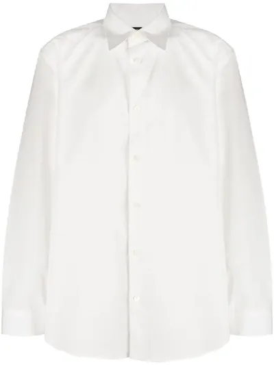 Issey Miyake Poplin Shirt In White