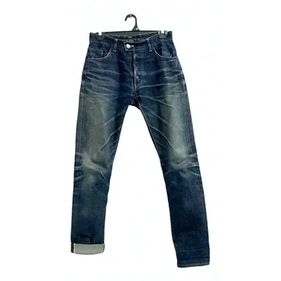 Pre-owned Jean Paul Gaultier Straight Jeans In Blue