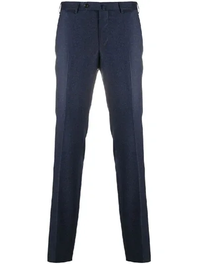 Pt01 Skinny Fit Tailored Trousers In Blue