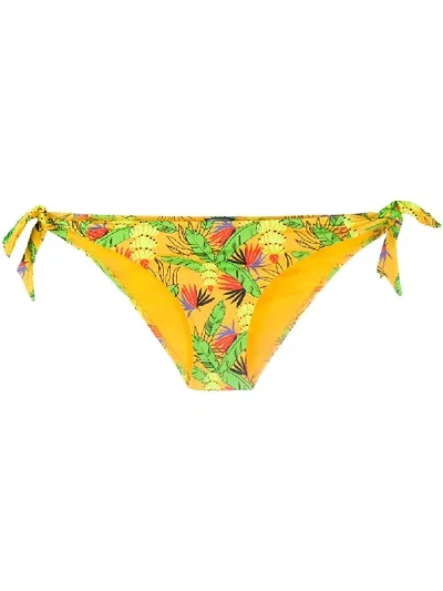 Vilebrequin Go Bananas Tie Side Bikini Bottoms In Yellow