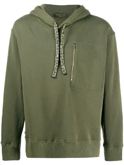 Gabriele Pasini Plain Drawstring Hoodie In Green