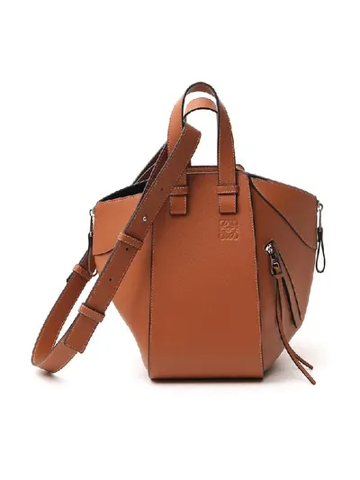 Loewe Hammock Shoulder Bag In Brown