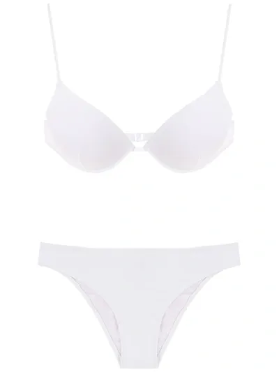 Amir Slama Balconette Bikini Set In White