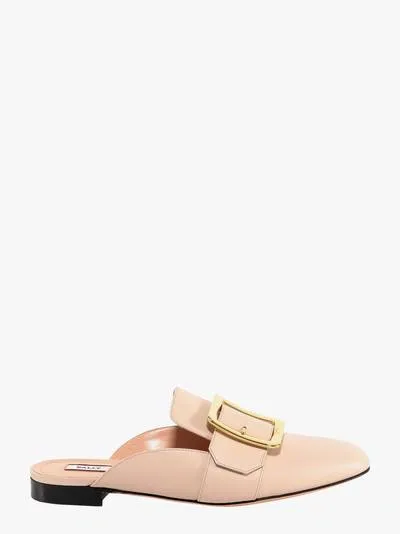 Bally 10mm Janesse Leather Mules In Neutrals