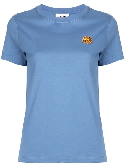 Kenzo Tiger Crest T-shirt In Blue