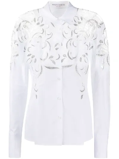 Ermanno Scervino Lace-insert Shirt In White