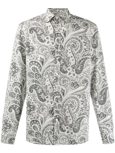 Etro Paisley Print Regular Fit Shirt In White