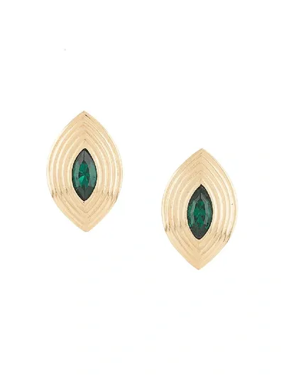 Pre-owned Givenchy 1980s Clip-on Earrings In Gold