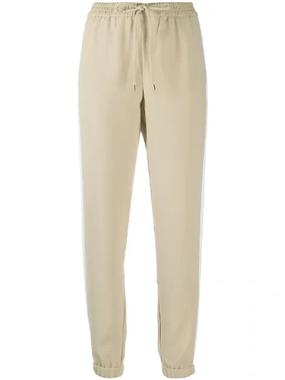 Michael Michael Kors Side Stripe Jogging Trousers In Neutrals