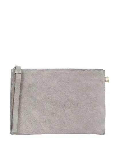 Officine Creative Wrist Strap Clutch In Grey