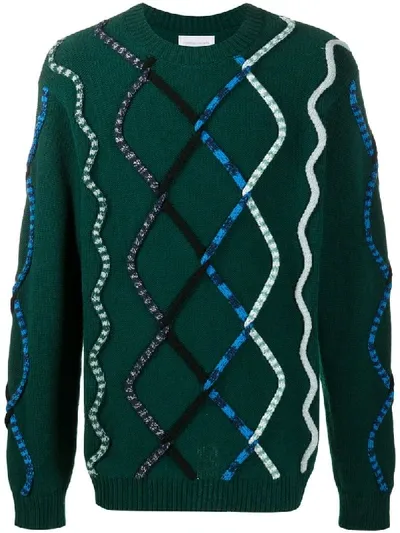 Christian Wijnants Kirabo Cord Trim Jumper In Green