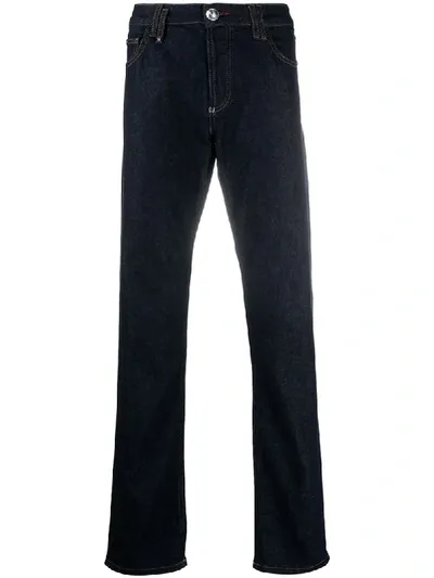 Philipp Plein Supreme Straight Jeans In Blue