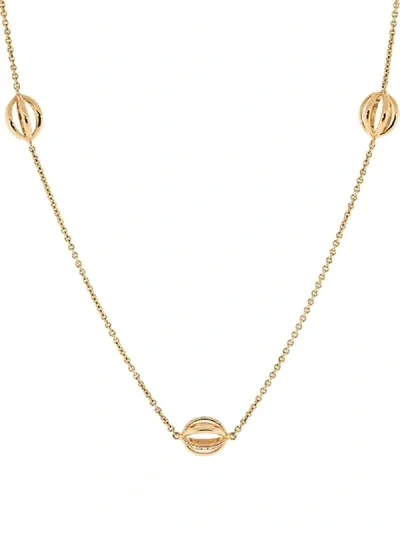 Katherine Jetter 18kt Rose Gold Diamond Small Seven Cage Necklace In Rosegold