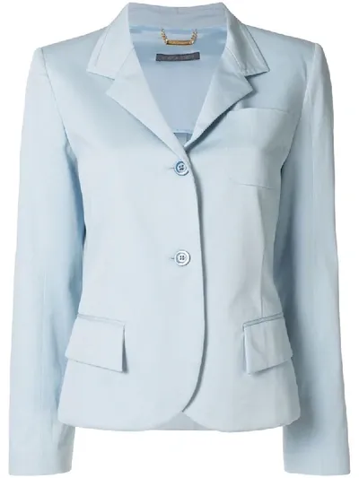 Alberta Ferretti Blazer Mit Knöpfen In Blue