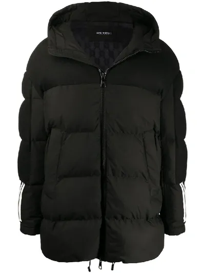 Neil Barrett Oversized Quilted Zipped Coat In Black