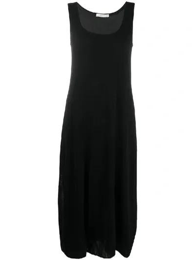 The Row Partefo Cotton Midi Dress In Black