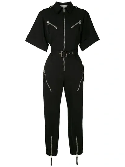 Reinaldo Lourenço Zipped Boiler Suit In Black