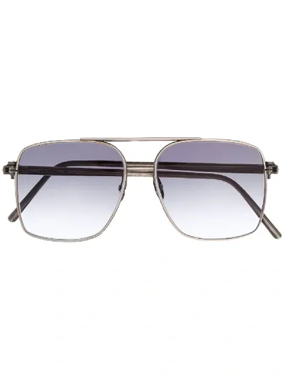 Werkstatt:münchen Distressed Square-frame Sunglasses