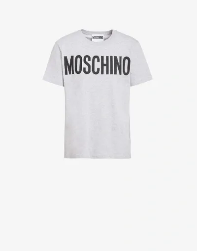 Moschino Cotton T-shirt With Logo Print In Fuchsia