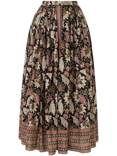 Alexis Lilias Floral Print Skirt In Multicolour