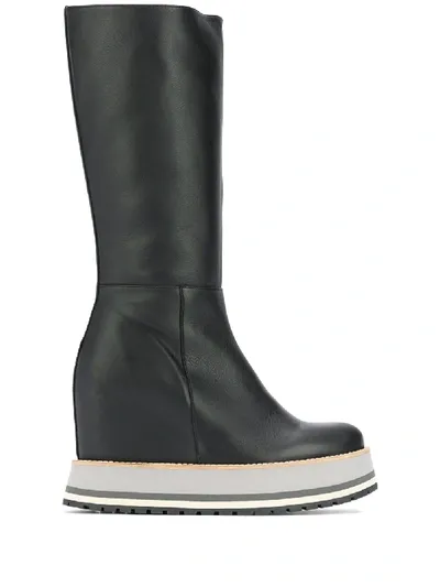 Paloma Barceló Wedge Boots In Black