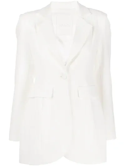 Loulou Fitted Single Breasted Blazer In White