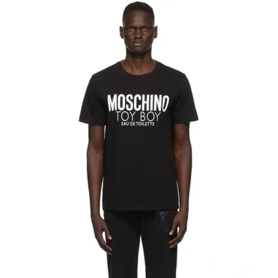 Moschino Mosch Logo Toy Boy Ss Tee Blk In Black